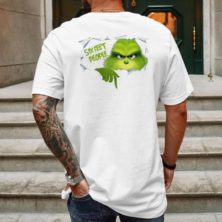 The Grinch 6 Feet People Mens Back Print T-shirt Gifts for Men