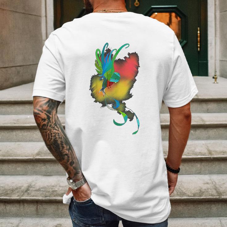 Guatemala Quetzal Antigua Tikal Peten Coban Maya Guate Mens Back Print T-shirt Gifts for Men