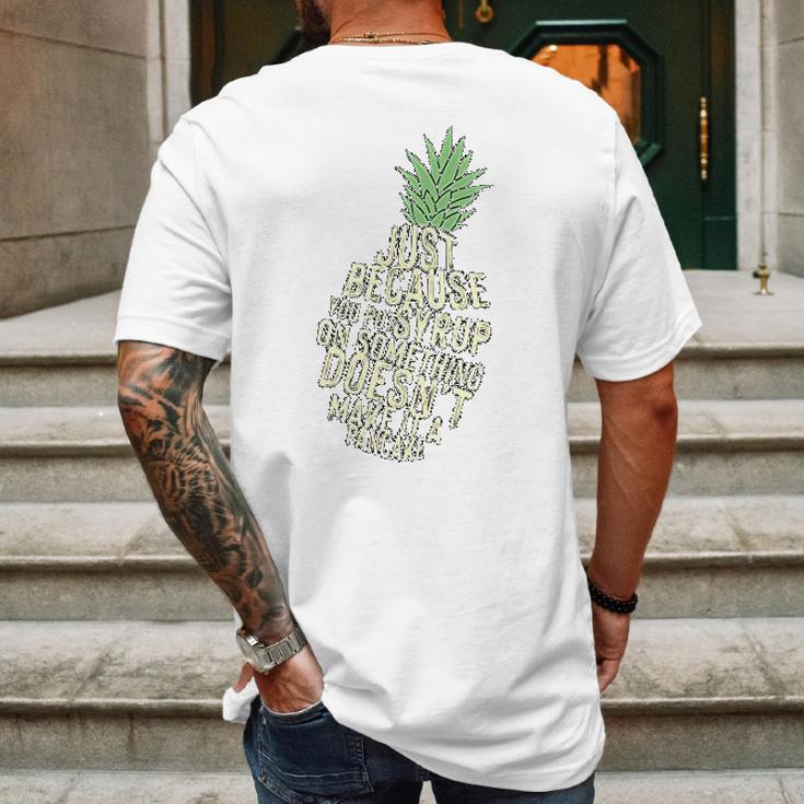 Gus And Spencer Funny Pineapple Psych Mens Back Print T-shirt Gifts for Men