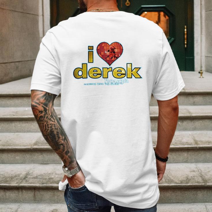 I Heart Derek Mens Back Print T-shirt Gifts for Men