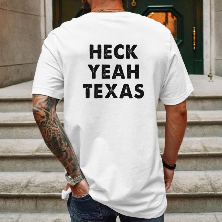 Heck Yeah Texas Mens Back Print T-shirt Gifts for Men