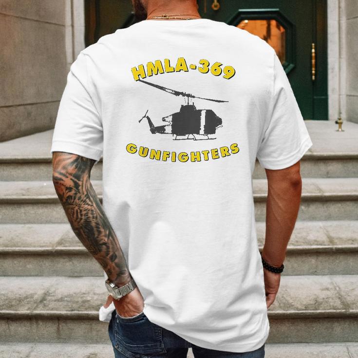 Hmla-369 Gunfighters Helicopter Attack Squadron Mens Back Print T-shirt Gifts for Men