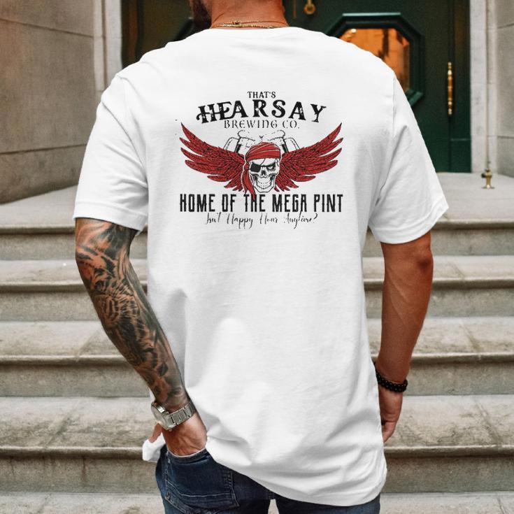 Home Of The Mega Pint New 2022 Gift Mens Back Print T-shirt Gifts for Men