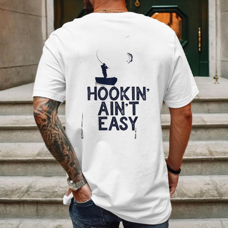 Hookin Aint Easy Mens Back Print T-shirt Gifts for Men