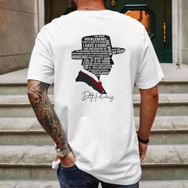 I Am Your Huckleberry That Is Just My Game Mens Back Print T-shirt Gifts for Men