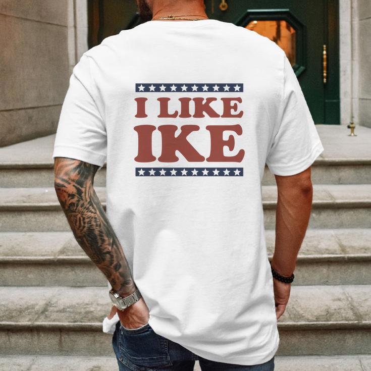 I Like Ike Mens Back Print T-shirt Gifts for Men