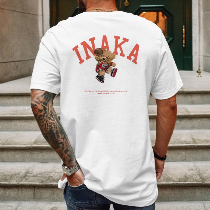 Inaka Basketball Bear Limited Design Mens Back Print T-shirt Gifts for Men