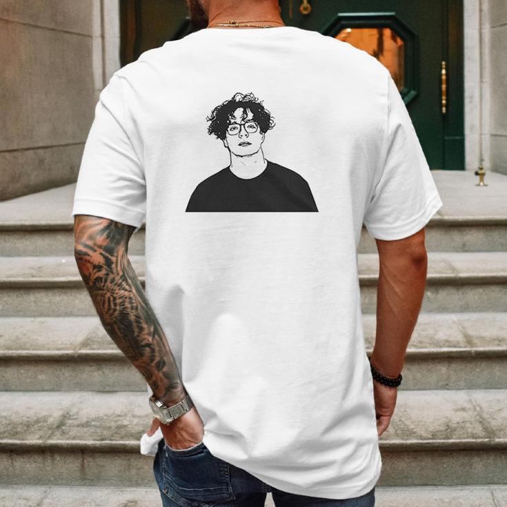 Jack Harlow White Mens Back Print T-shirt Gifts for Men