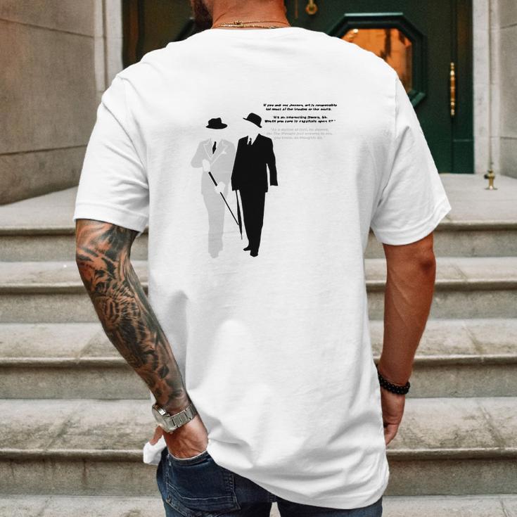 Jeeves And Wooster Mens Back Print T-shirt Gifts for Men