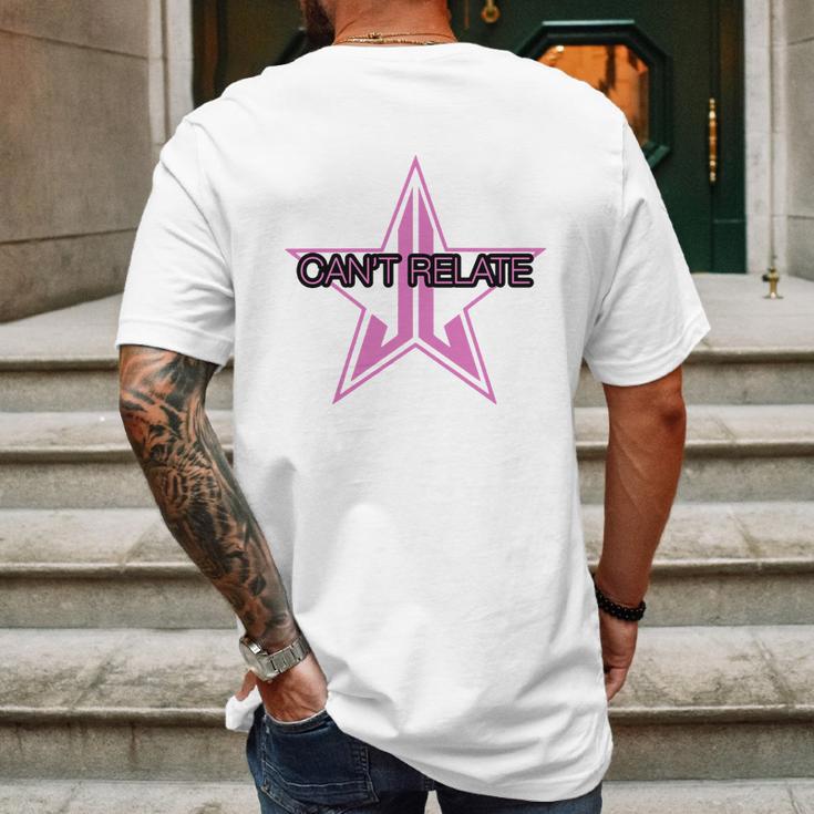 Jeffree Star Logo Cant Relate Mens Back Print T-shirt Gifts for Men