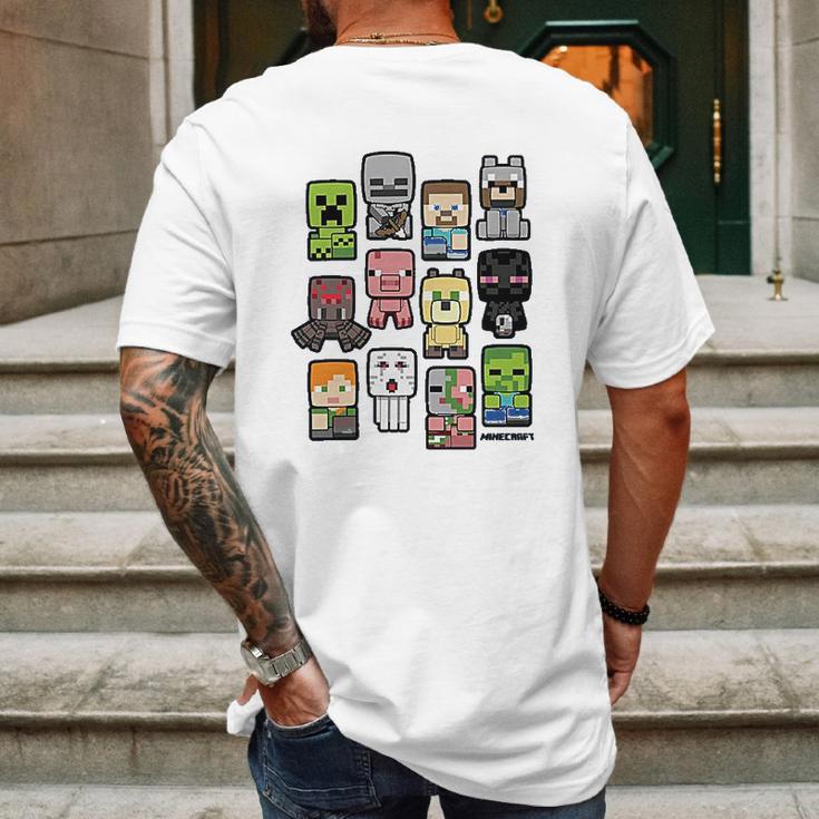 Jinx Minecraft Bobble Mobs Roll Mens Back Print T-shirt Gifts for Men