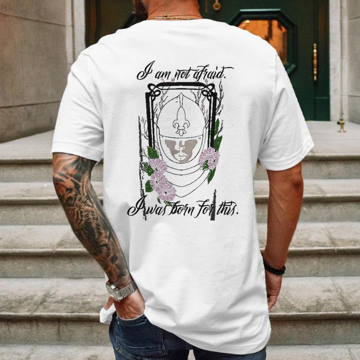 Joan Of Arc Mens Back Print T-shirt Gifts for Men