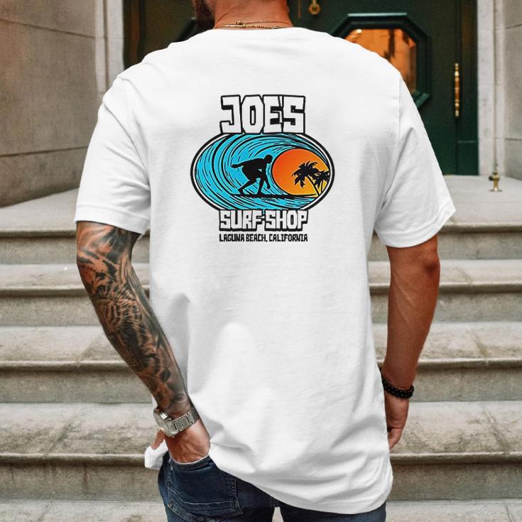 Joes Surf Shop Graphic Art Mens Back Print T-shirt Gifts for Men