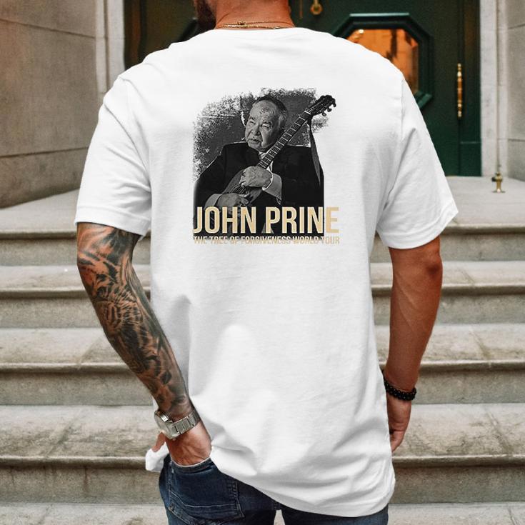 John Prine The Tree Of Forgiveness World Tour Mens Back Print T-shirt Gifts for Men