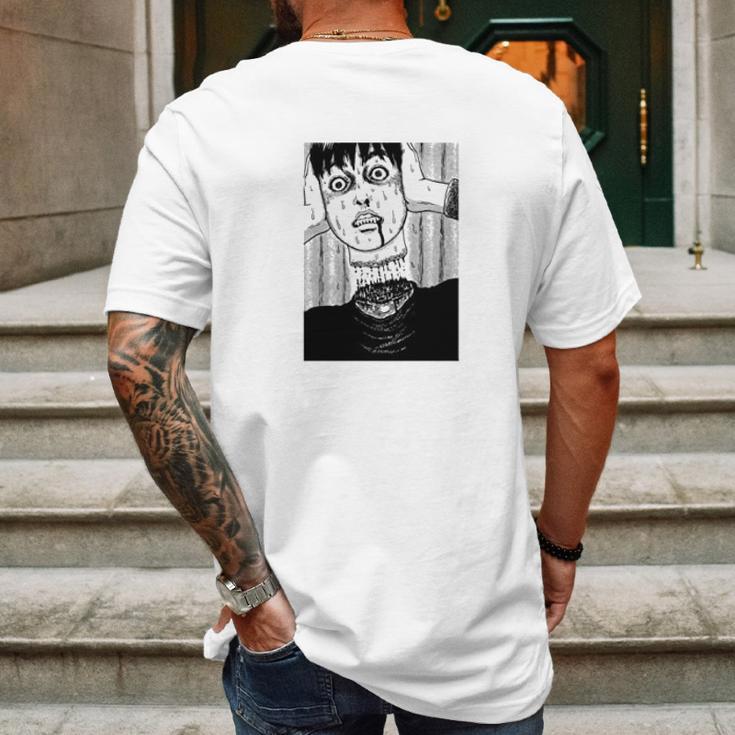 Junji Ito Tomio Head Mens Back Print T-shirt Gifts for Men