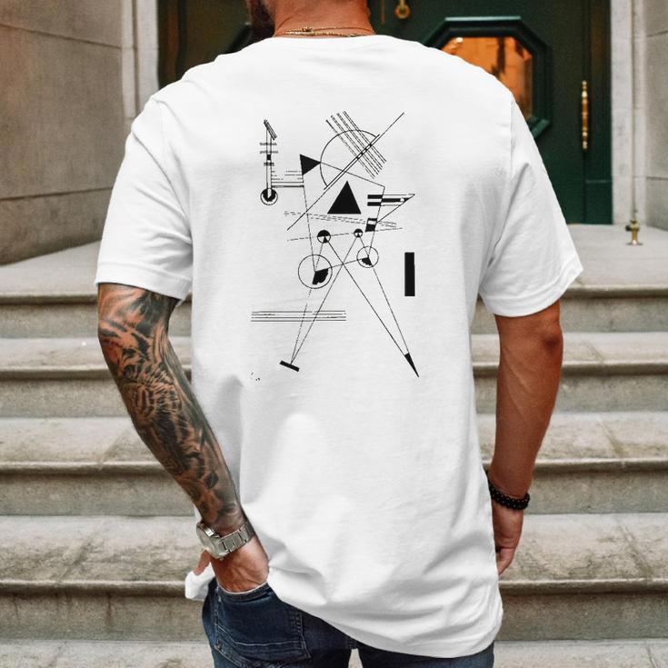 Kandinsky Drawing For Point And Line To Plane 1925 Artwork Mens Back Print T-shirt Gifts for Men