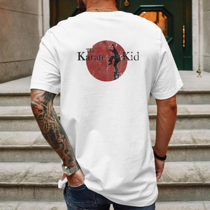 Karate Kid 80S Logo Yellow Mens Back Print T-shirt Gifts for Men