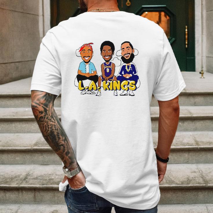 Kb Nipsey Pac La Legends Cartoon Artwork Mens Back Print T-shirt Gifts for Men