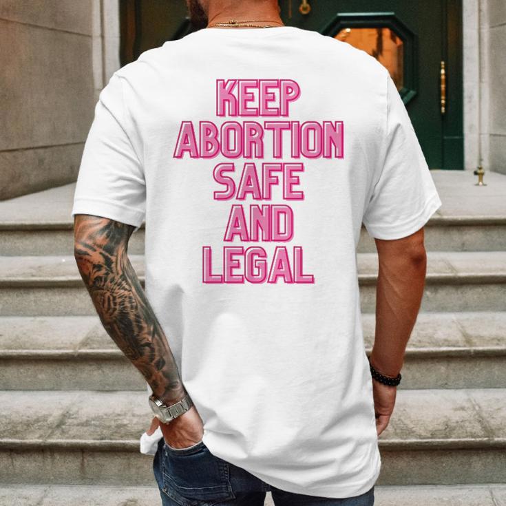 Keep Abortion Safe And Legal Unisex Sweat Tanktop T- Mens Back Print T-shirt Gifts for Men