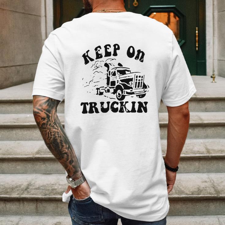 Keep On Truckin Mens Back Print T-shirt Gifts for Men