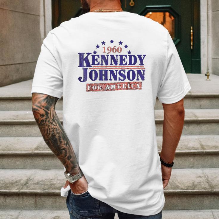 Kennedy Johnson 1960 Presidential Jfk Mens Back Print T-shirt Gifts for Men