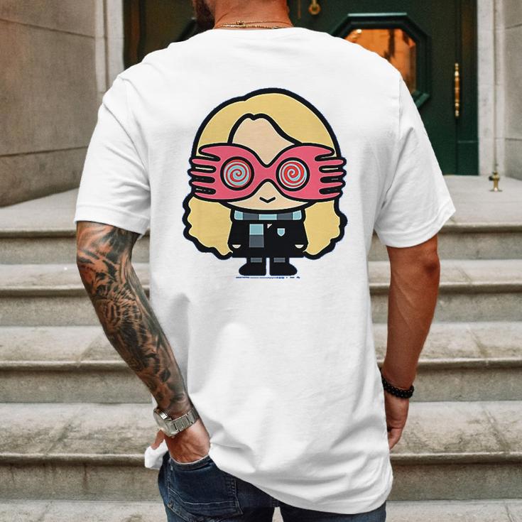 Kids Harry Potter Luna Lovegood Cute Cartoon Style Portrait Mens Back Print T-shirt Gifts for Men