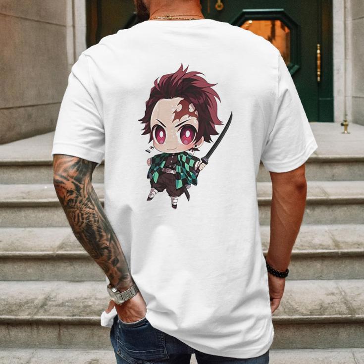 Kimetsu No Yaiba Demon Slayer Main Mens Back Print T-shirt Gifts for Men