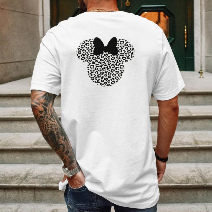 Leopard Minnie Cheetah Minnie Mens Back Print T-shirt Gifts for Men