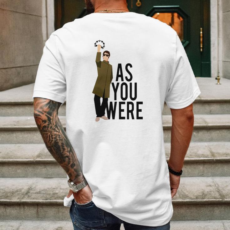 Liam Gallagher As You Were Mens Back Print T-shirt Gifts for Men