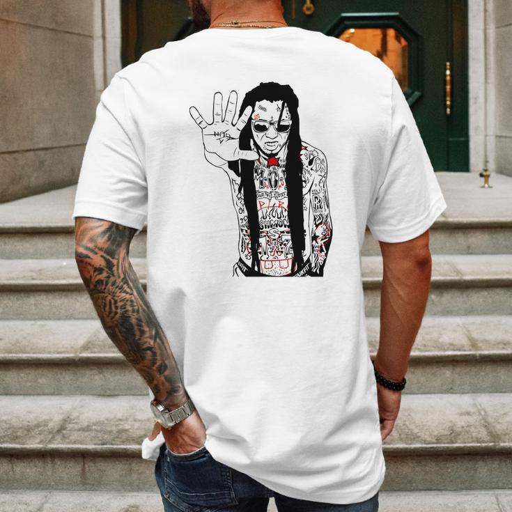 Lil Wayne Mens Back Print T-shirt Gifts for Men