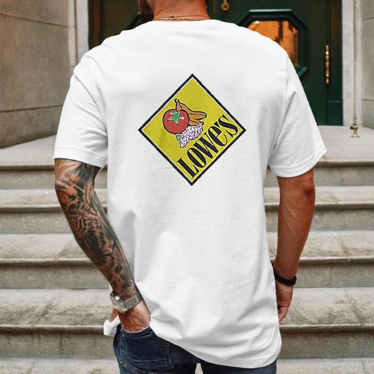 Lowe Market Logo Mens Back Print T-shirt Gifts for Men