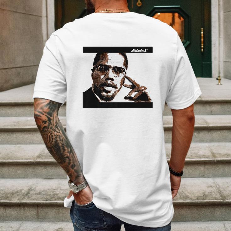 Malcolm Civil Rights America X Mens Back Print T-shirt Gifts for Men