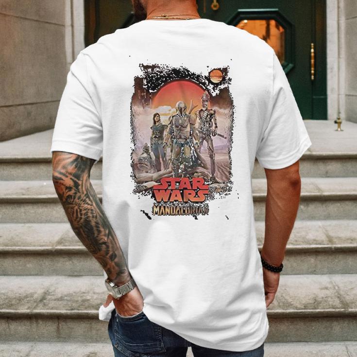 The Mandalorian Art Mens Back Print T-shirt Gifts for Men