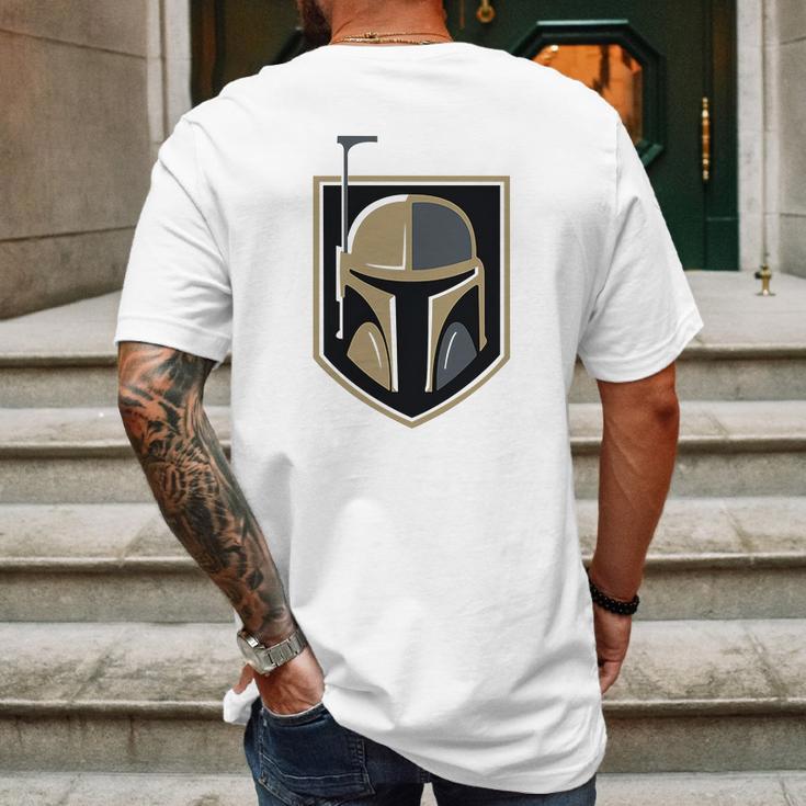 The Mandalorian Boba Fett Golden Knights Fan Mens Back Print T-shirt Gifts for Men