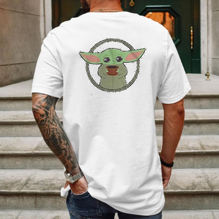 The Mandalorian Child Baby Yoda Chibi Soup Mens Back Print T-shirt Gifts for Men