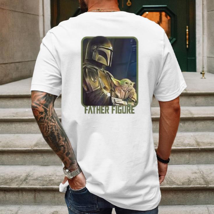 The Mandalorian And The Child Father Figure Mens Back Print T-shirt Gifts for Men