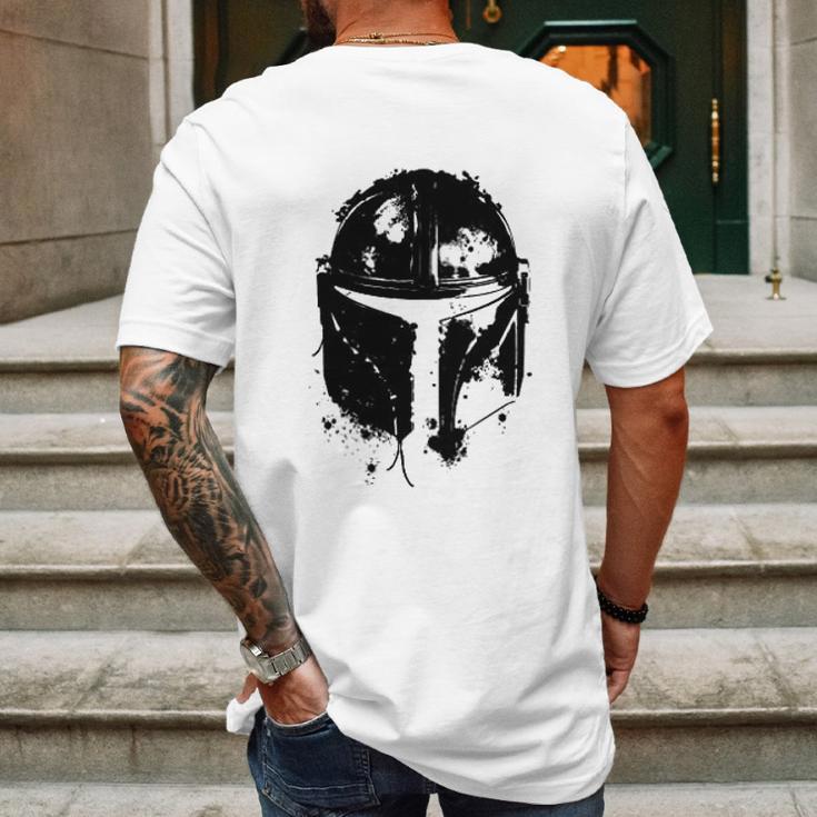 The Mandalorian Dadalorian Gift Mens Back Print T-shirt Gifts for Men