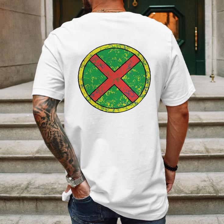 Martian Manhunter Logo Mens Back Print T-shirt Gifts for Men