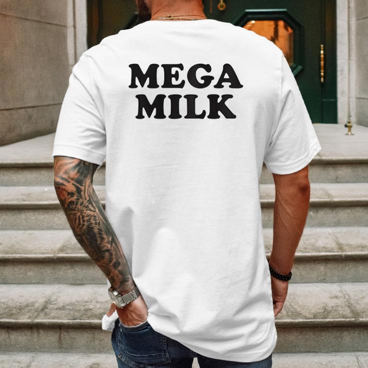 Mega Milk Oppai Anime Raglan Mens Back Print T-shirt Gifts for Men