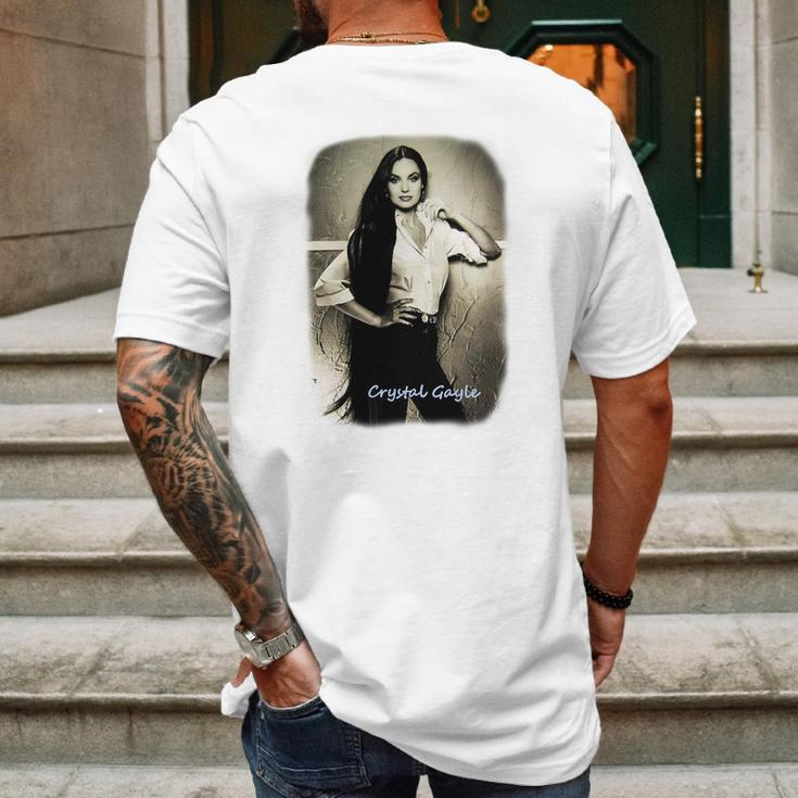 Milarois Crystal Gayle Beautiful Mens Back Print T-shirt Gifts for Men