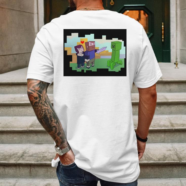 Minecraft Love T-Shirt Mens Back Print T-shirt Gifts for Men