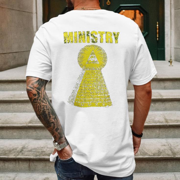 Ministry Mens Pyramid Mens Back Print T-shirt Gifts for Men