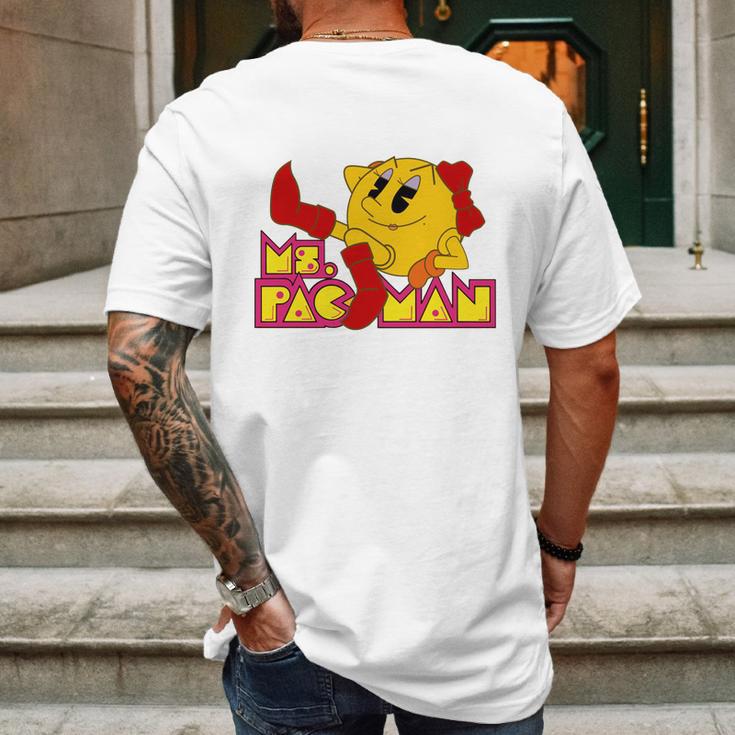 Ms Pac Man Shirt T-Shirt Mens Back Print T-shirt Gifts for Men