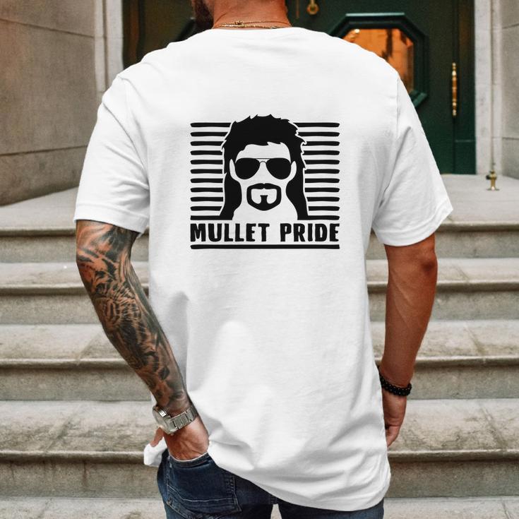 Mullet Pride Mens Back Print T-shirt Gifts for Men