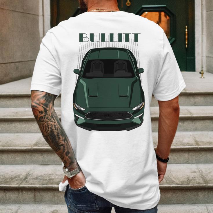 Mustang Bullitt 2019 Green Mens Back Print T-shirt Gifts for Men