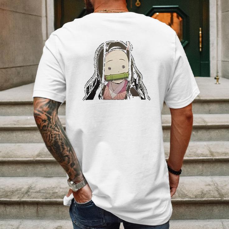 Nezuko Demon Slayer Cute Girl Mens Back Print T-shirt Gifts for Men