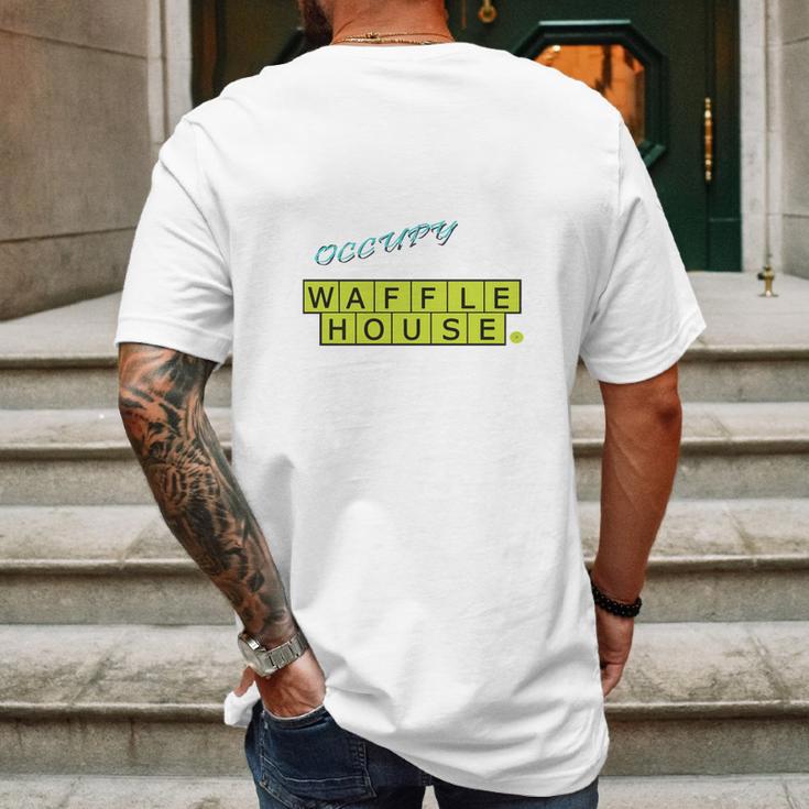 Occupy Waffle House Mens Back Print T-shirt Gifts for Men