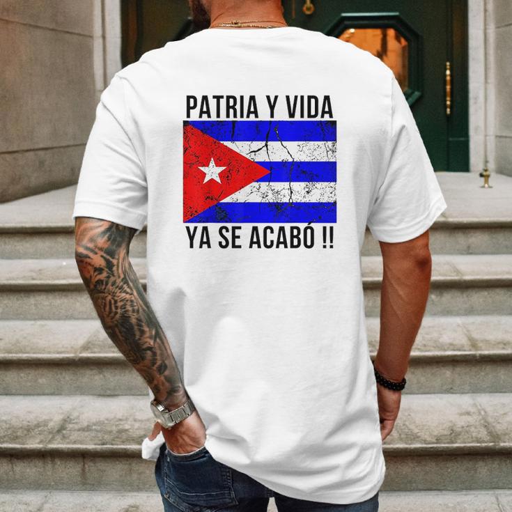 Patria Y Vida Ya Se Acabo Mens Back Print T-shirt Gifts for Men