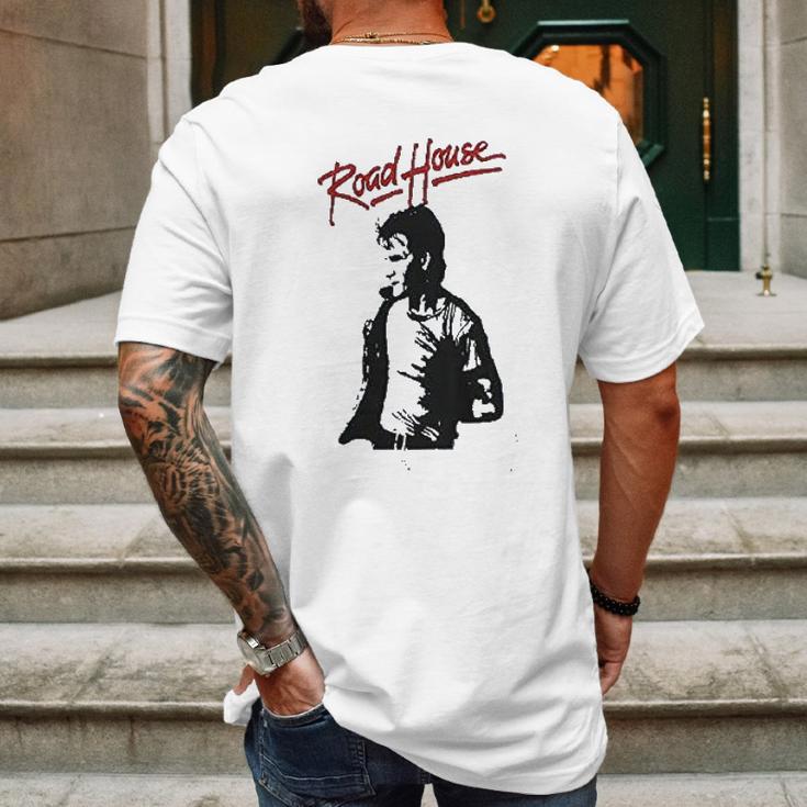 Patrick Swayze Road House Mens Back Print T-shirt Gifts for Men