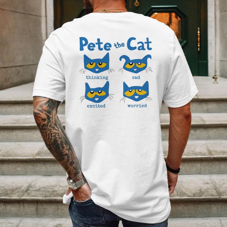 Pete The Cat Mens Back Print T-shirt Gifts for Men